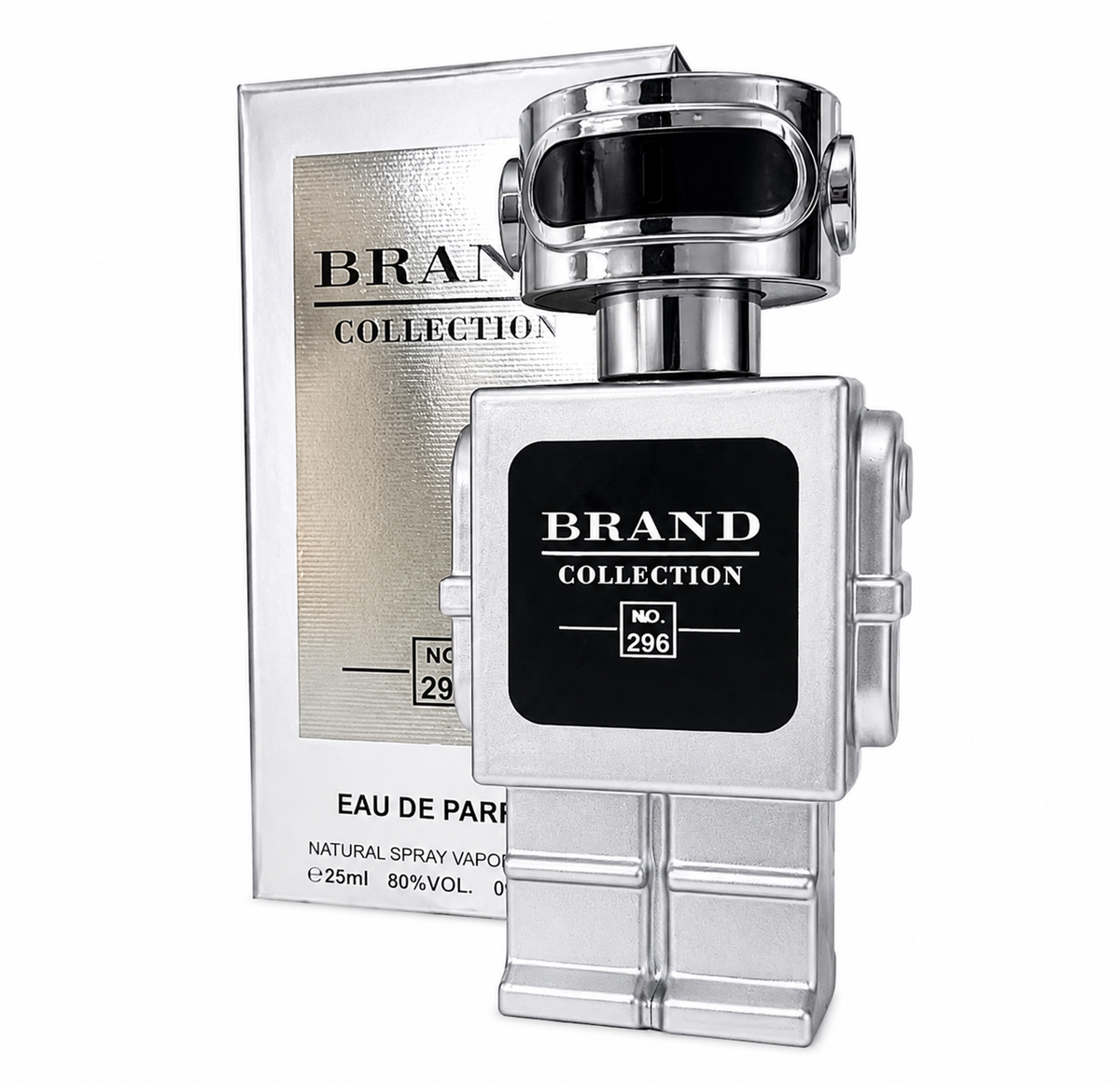 Brand Collection Nº 296 – Inspiração em Paco Rabanne Phantom
Eau de Parfum – 25 ml