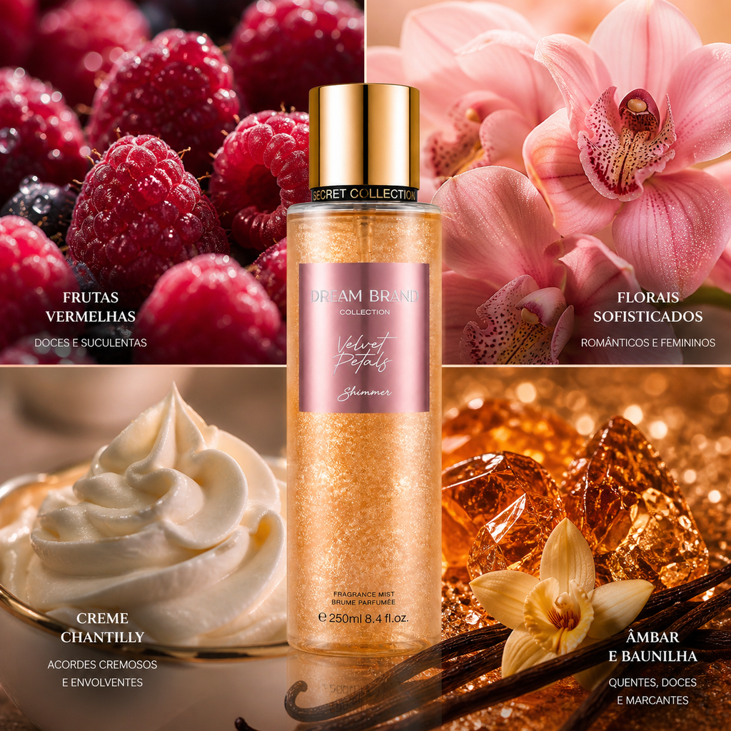 Velvet Petals Shimmer – Dream Brand Collection body splash