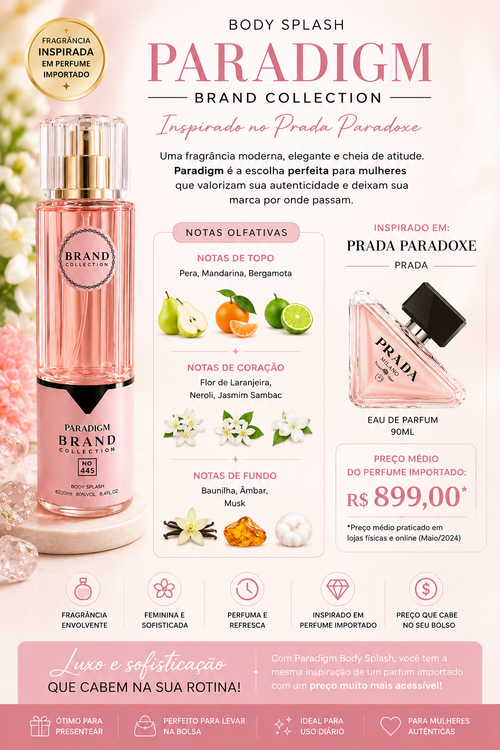 Body Splash Paradigm Brand Collection Nº 445 – 250ml